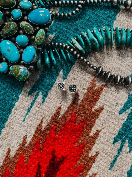 Concho Stud Earrings