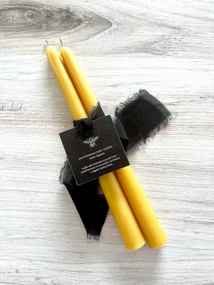 Beeswax Taper Candles
