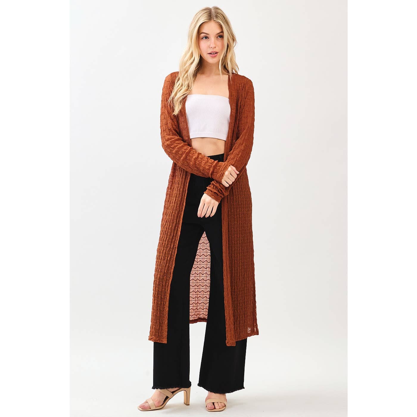 Cinnamon Sunset Maxi Cardigan