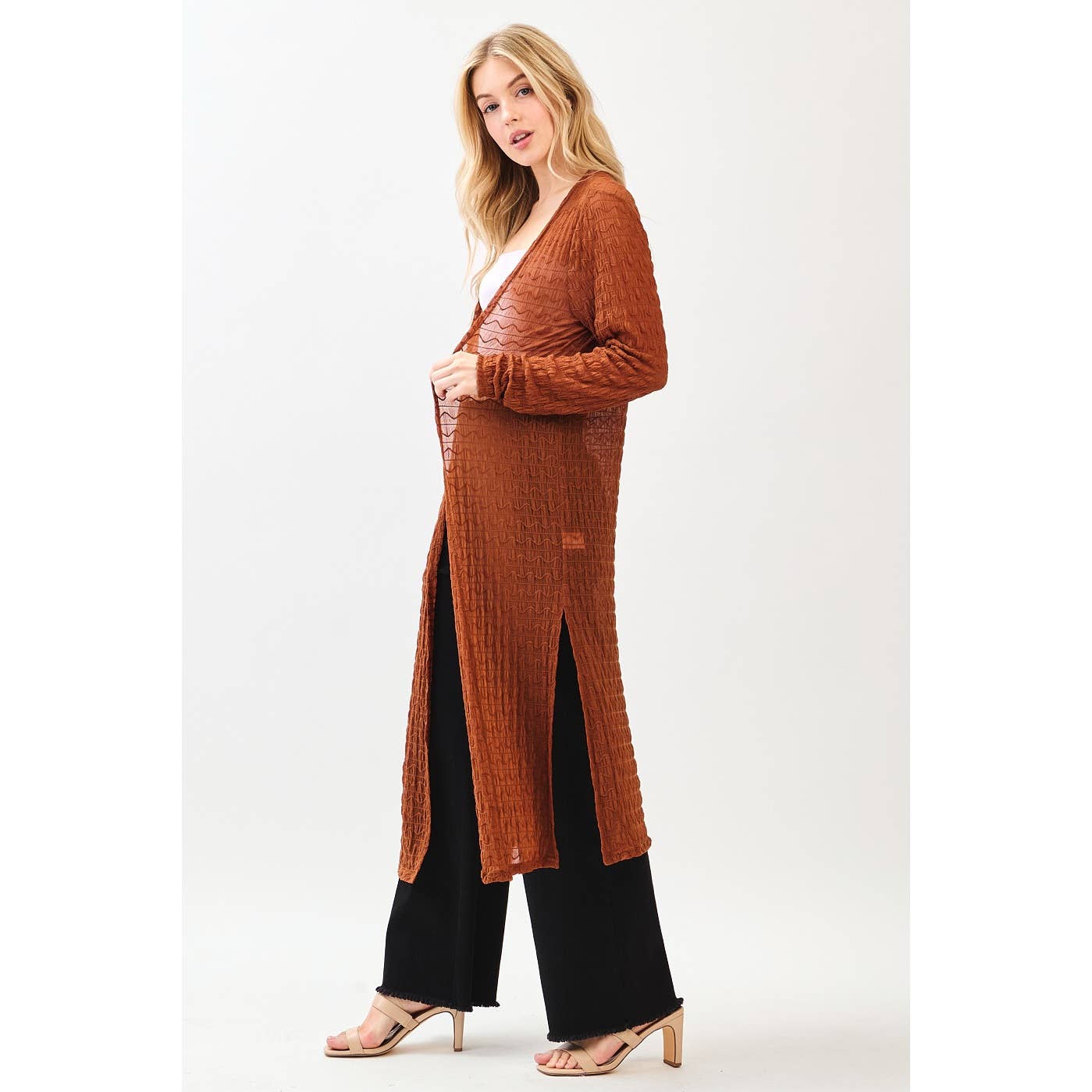 Cinnamon Sunset Maxi Cardigan