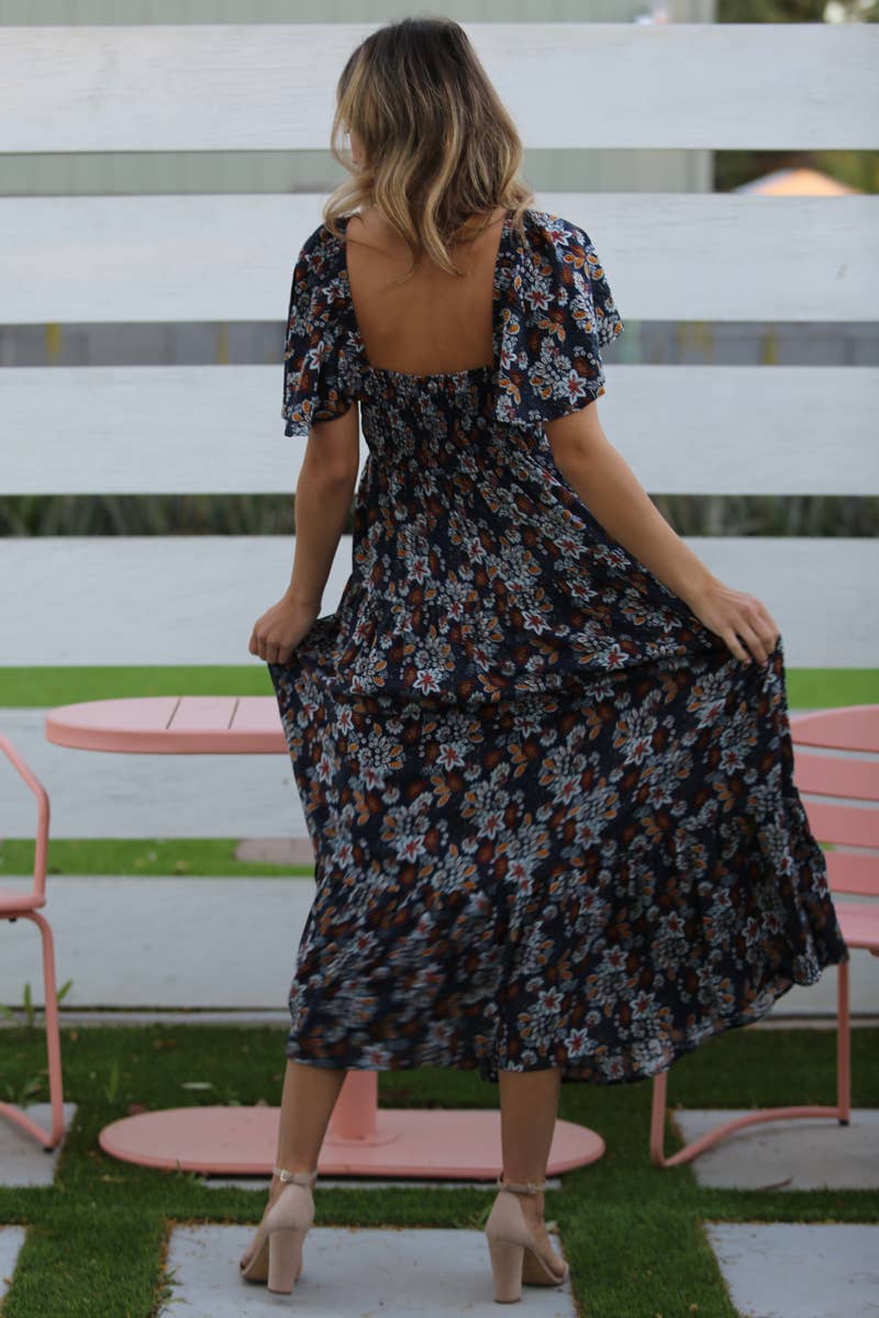 The Meadow Muse - Floral Tiered Maxi Dress
