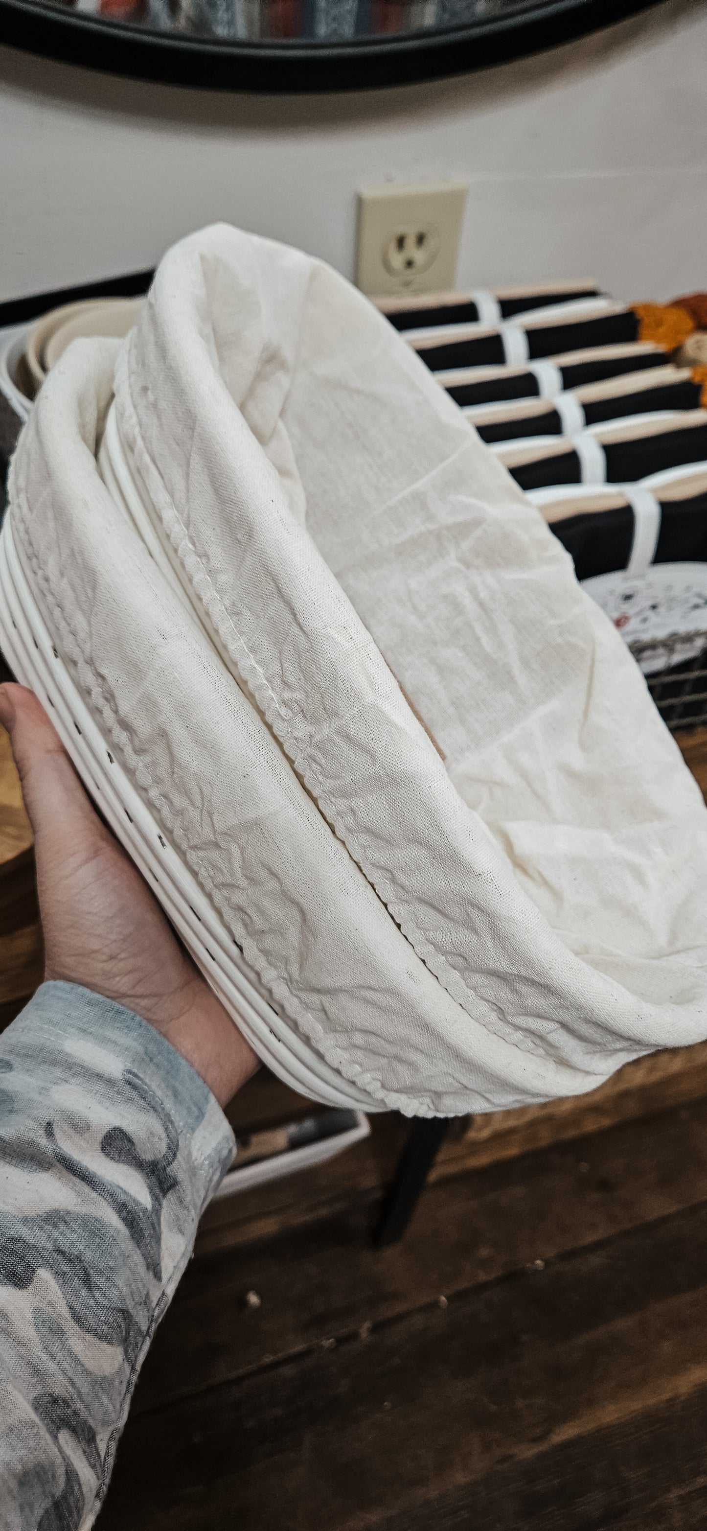 Bread Proofing Basket with Natural Cotton Liner