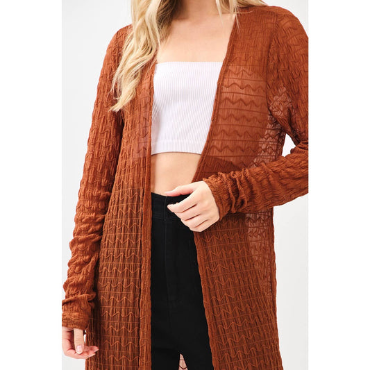Cinnamon Sunset Maxi Cardigan