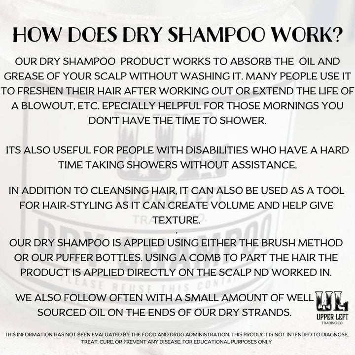 Natural Dry Shampoo | Glass Jar