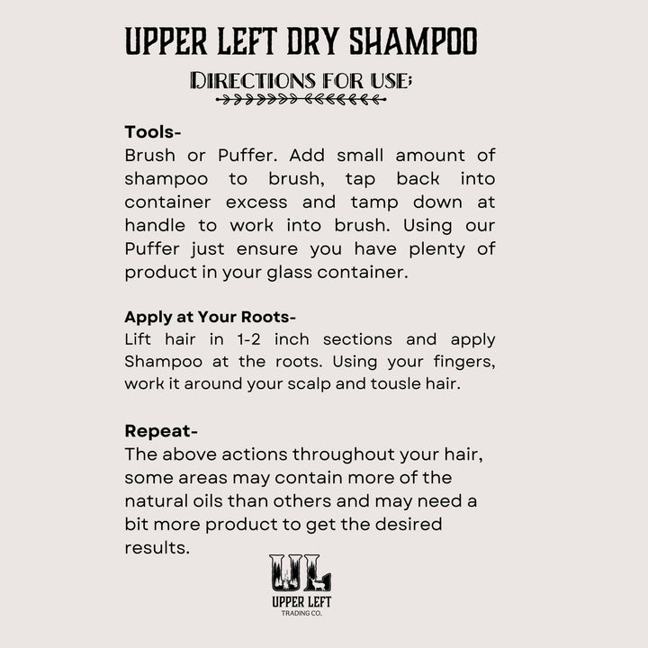 Natural Dry Shampoo | Glass Jar