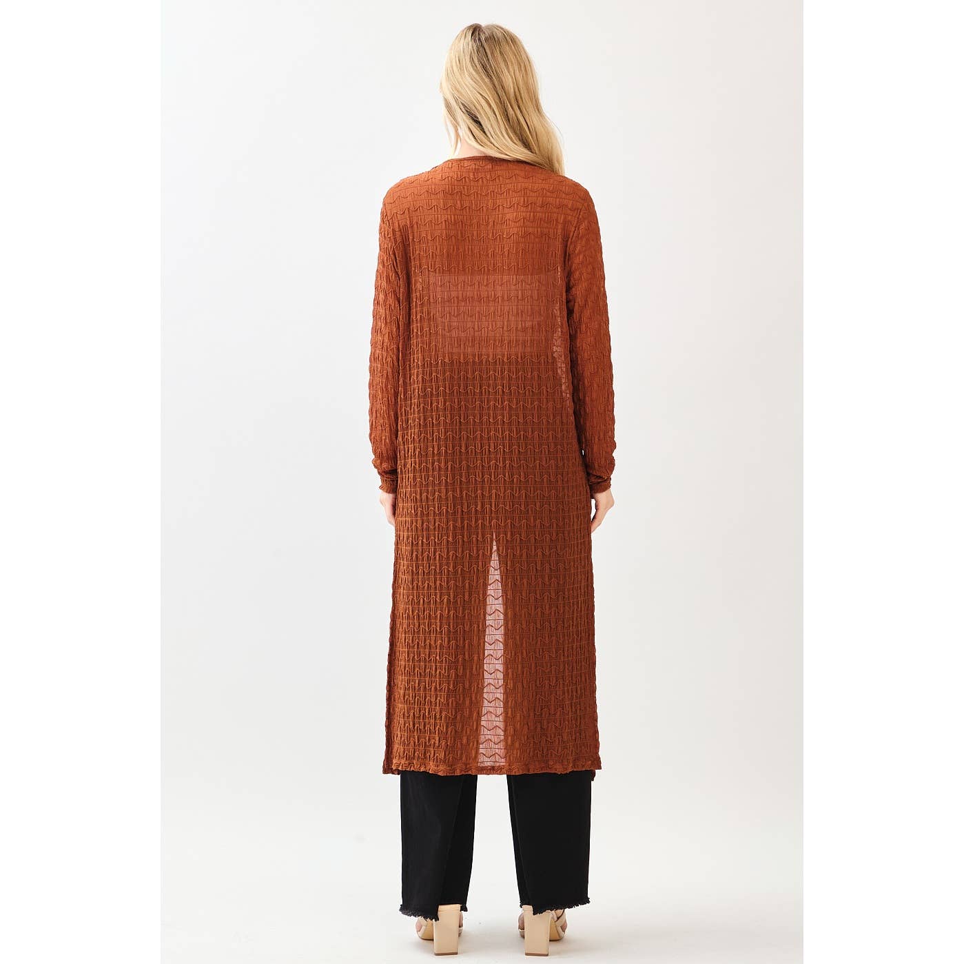 Cinnamon Sunset Maxi Cardigan