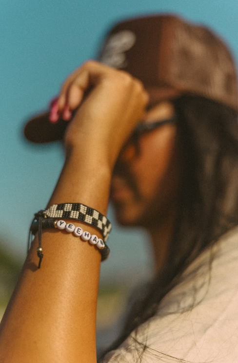 BLACK CHECK BRACELET