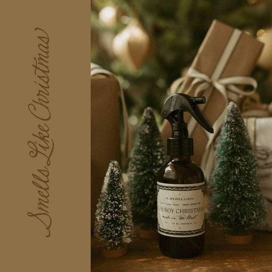 Cowboy Christmas Room + Linen Spray 4 oz.