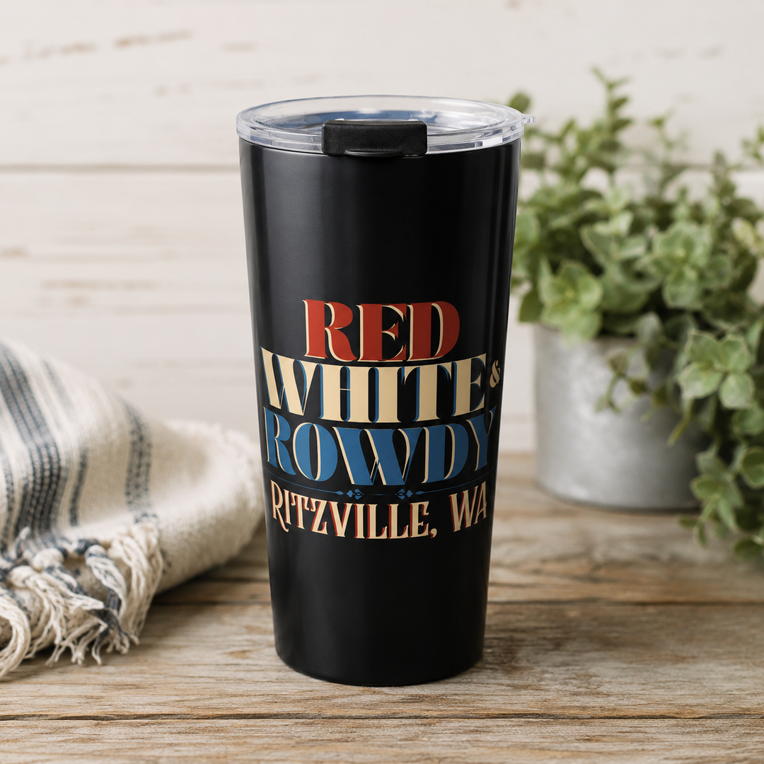 Red, White & Rowdy Tumbler