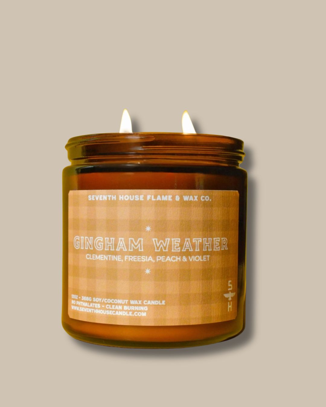 Gingham Weather Candle