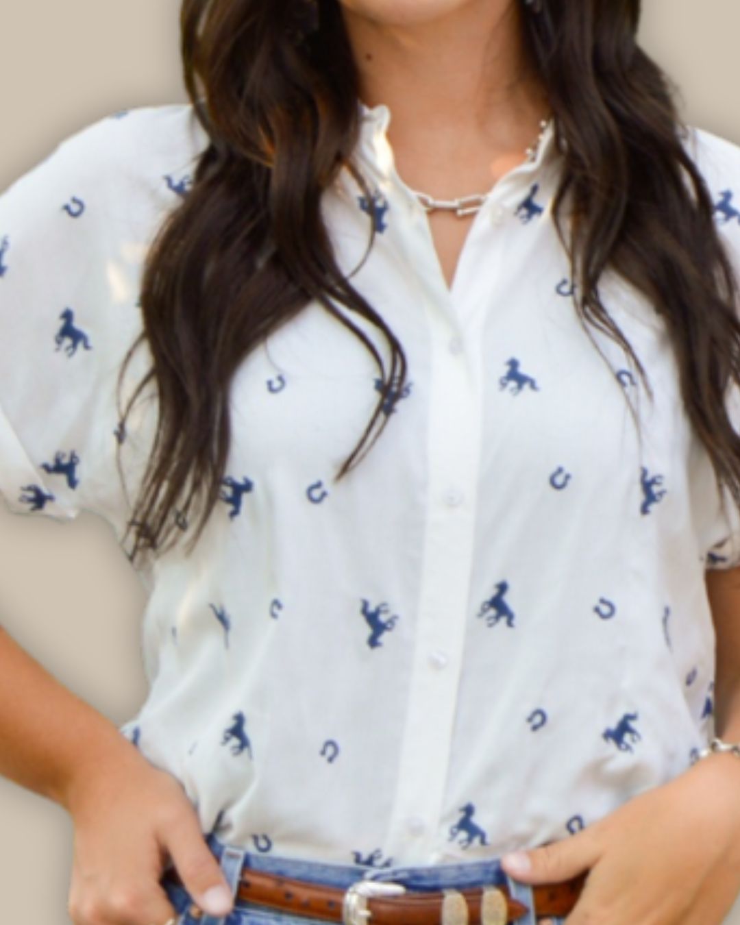 Horseshoes & Dust Button-Up