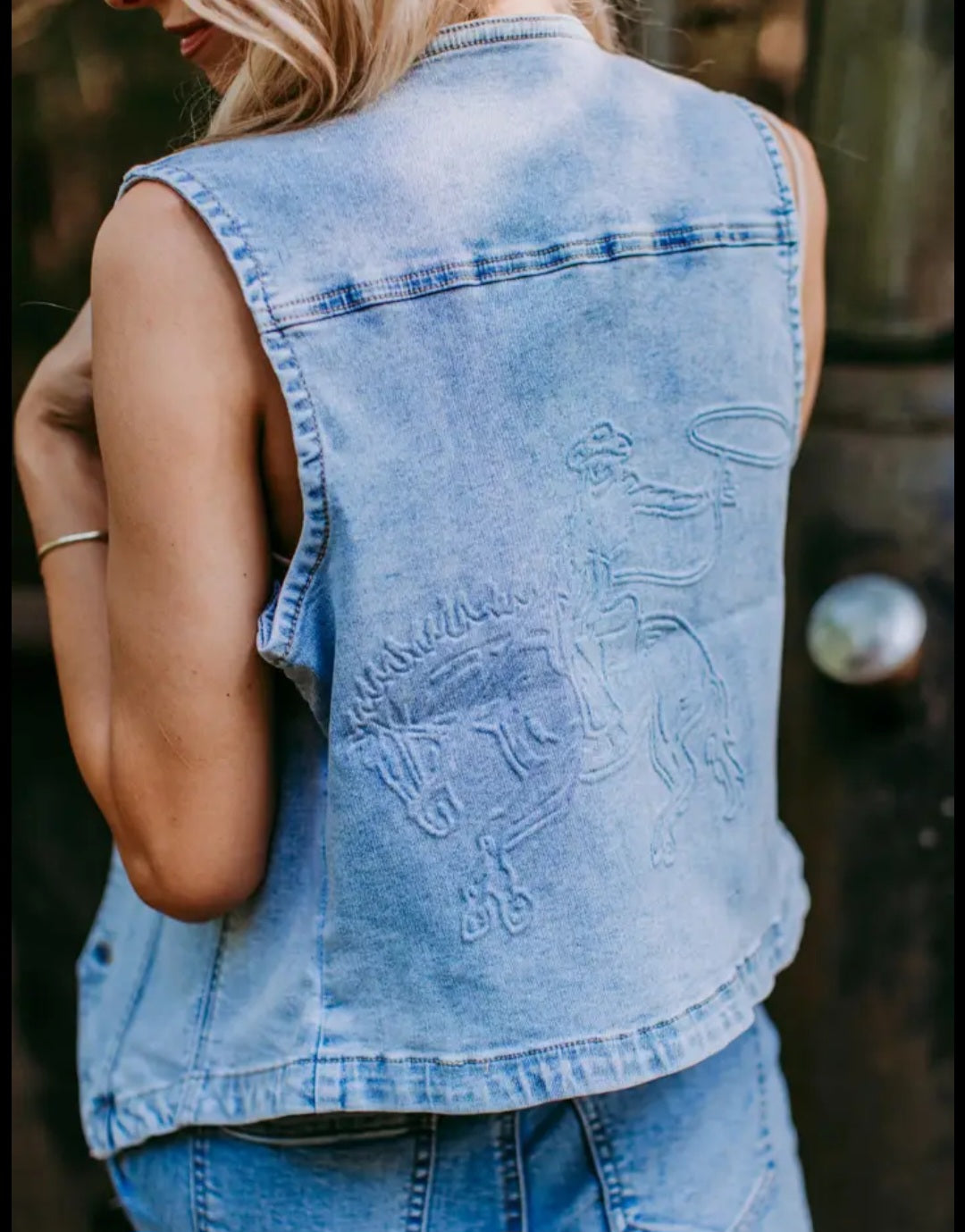 Bronco Denim Vest