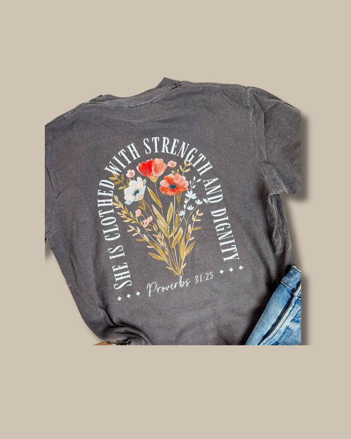 Strength & Dignity Tee | Pepper