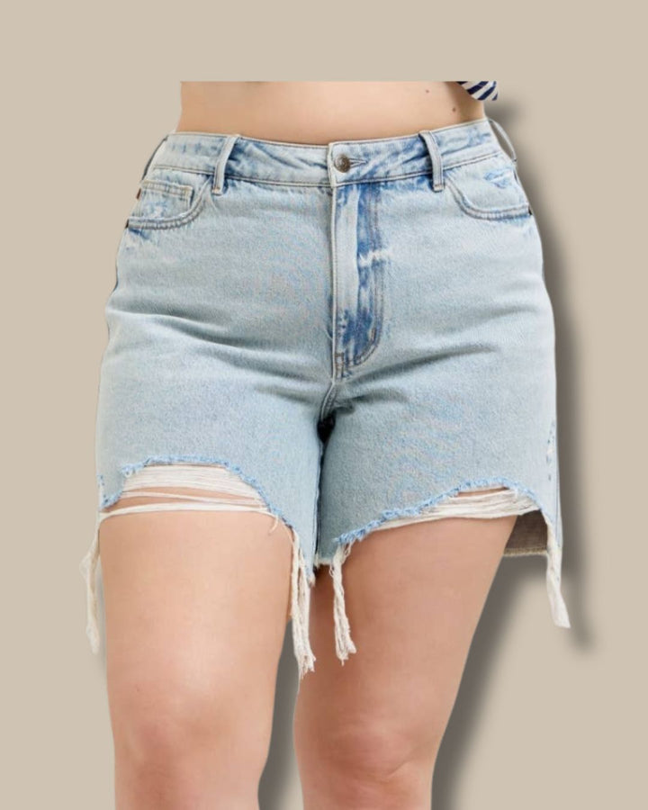 High Waist Magic Dad Shorts | Plus