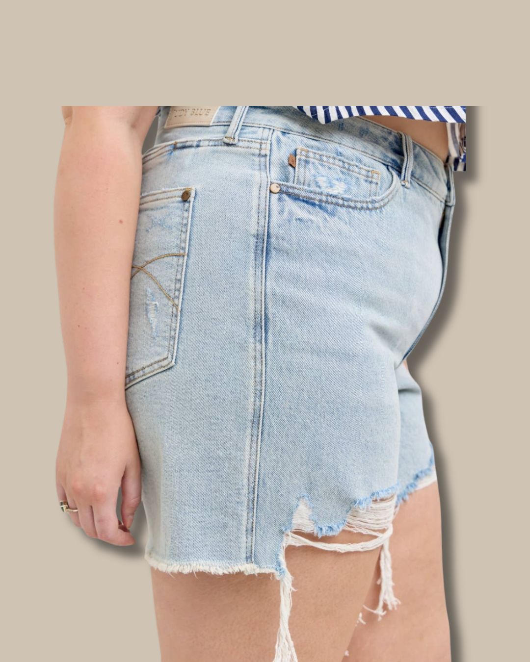 High Waist Magic Dad Shorts | Plus