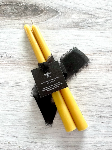Beeswax Taper Candles*