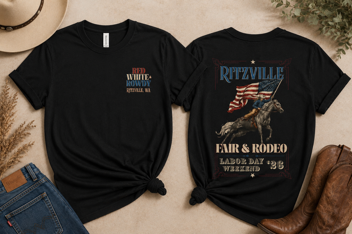 Red, White & Rowdy Adult Tee | Bella+Canvas