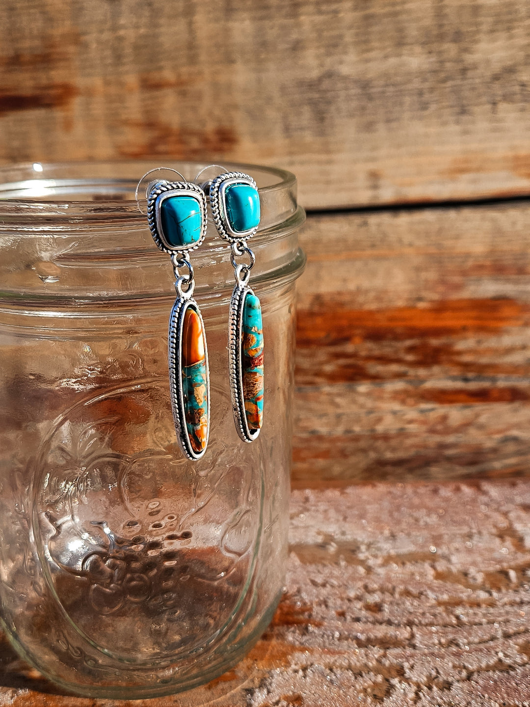 Gemstone Post Earrings