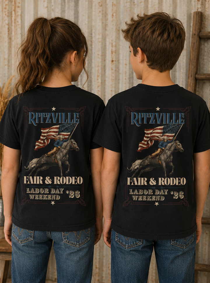 Red, White & Rowdy Youth Tee | Comfort Colors
