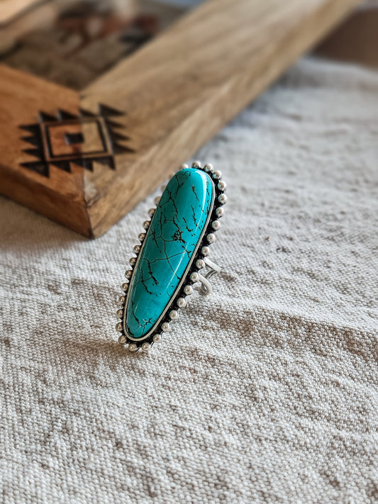 Oversized Turquoise Statement Ring