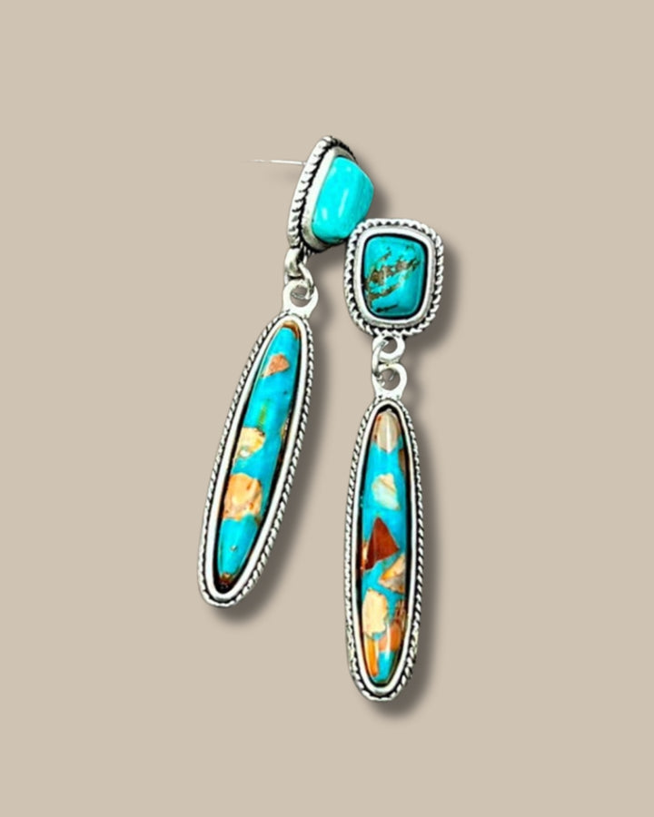Gemstone Post Earrings