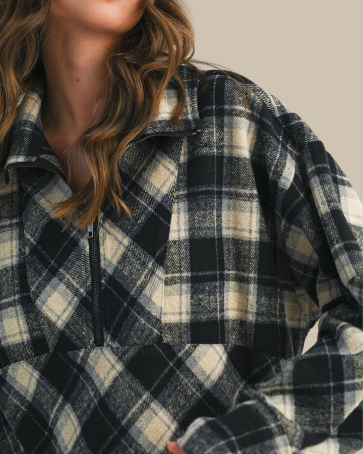 The Plaid Zip Pullover