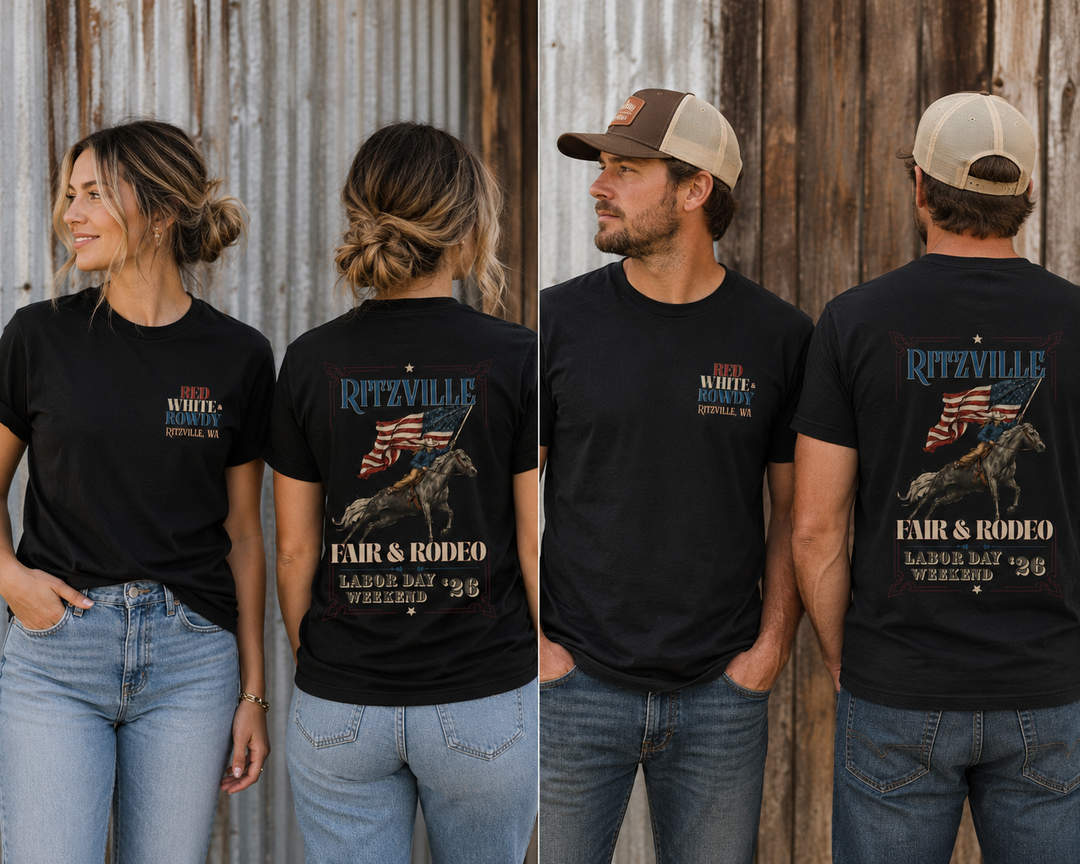 Red, White & Rowdy Adult Tee | Bella+Canvas