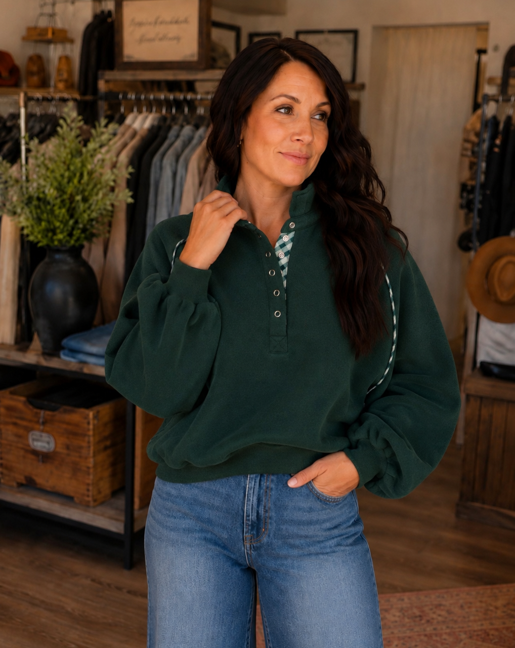 The Weekend Half Snap Pullover