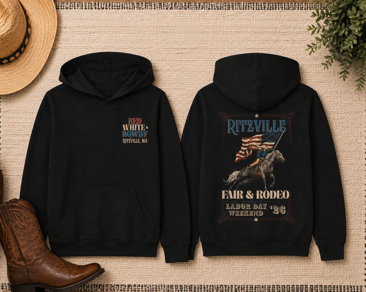 Red, White & Rowdy Youth Hoodie
