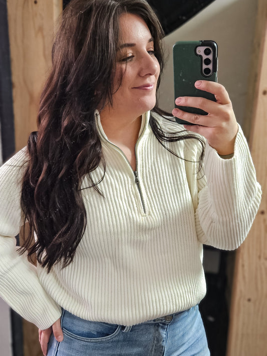 Everyday Half-Zip Sweater (2 color options)